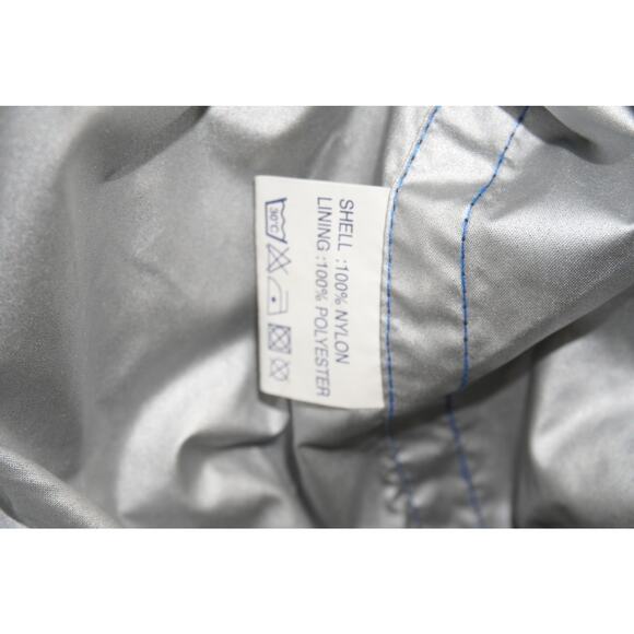 Vintage Reebok Green Windbreaker Track Jacket Mesh Lined Logo Tape Size 3 - Picture 7 of 7